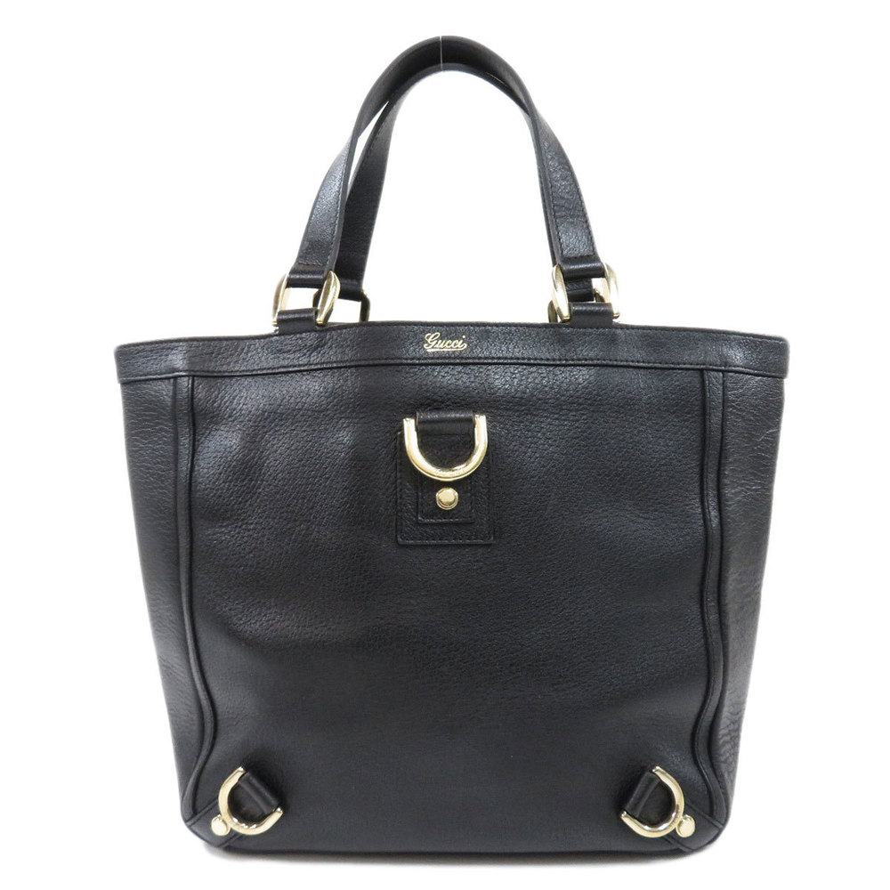 Gucci Tote Bag Leather Black Handbag